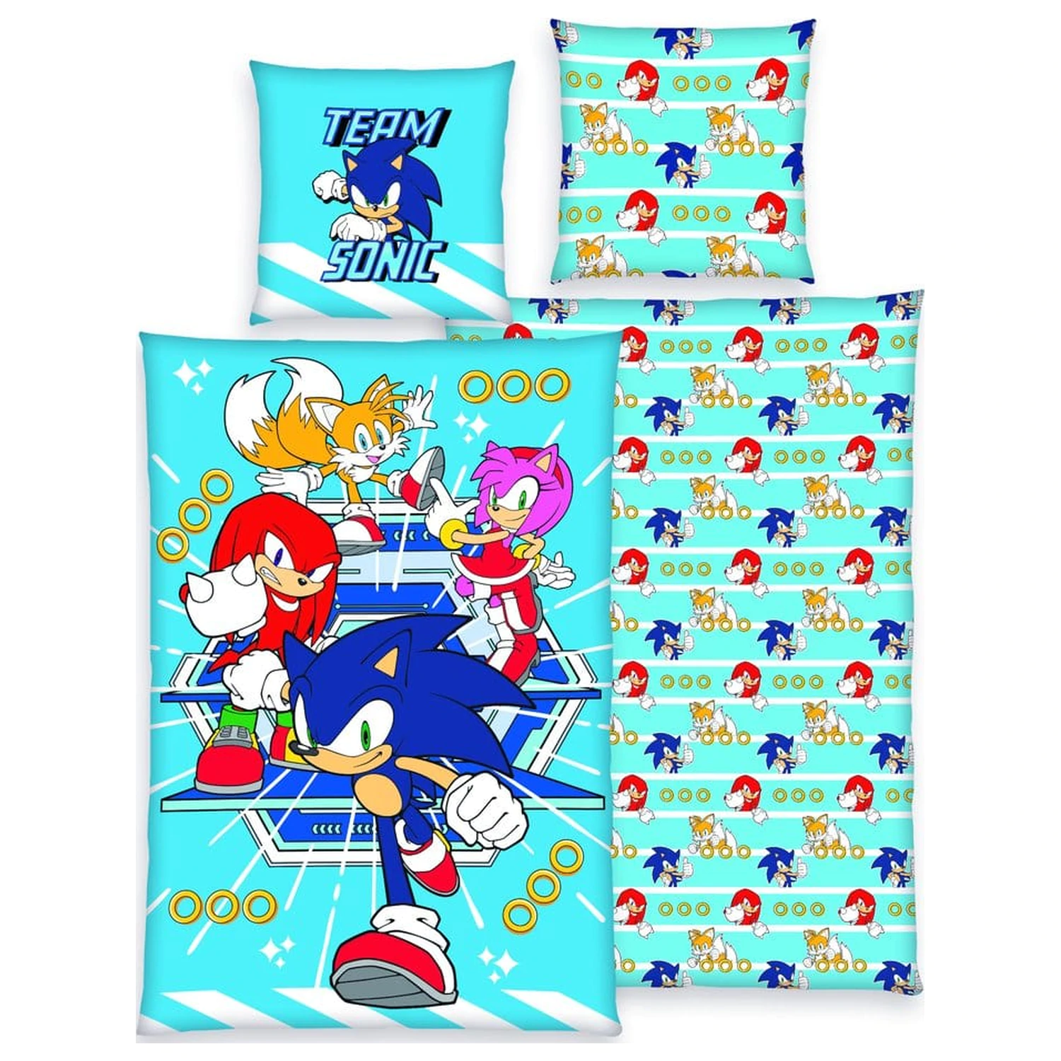 Sonic posteljina Team Sonic 135 x 200 cm fotografija proizvoda