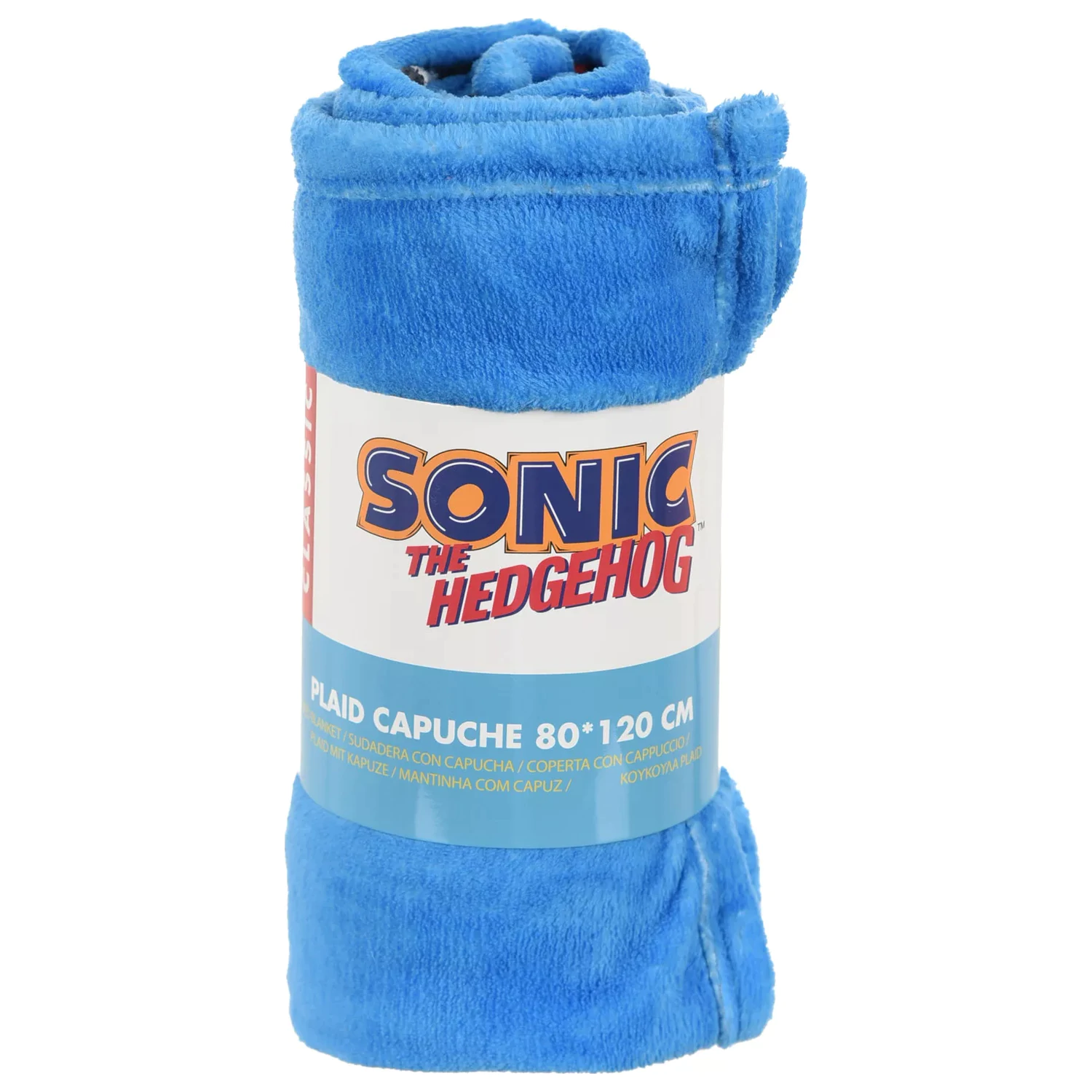 Sonic Blue Blur deka s kapuljačom 80x120 cm fotografija proizvoda