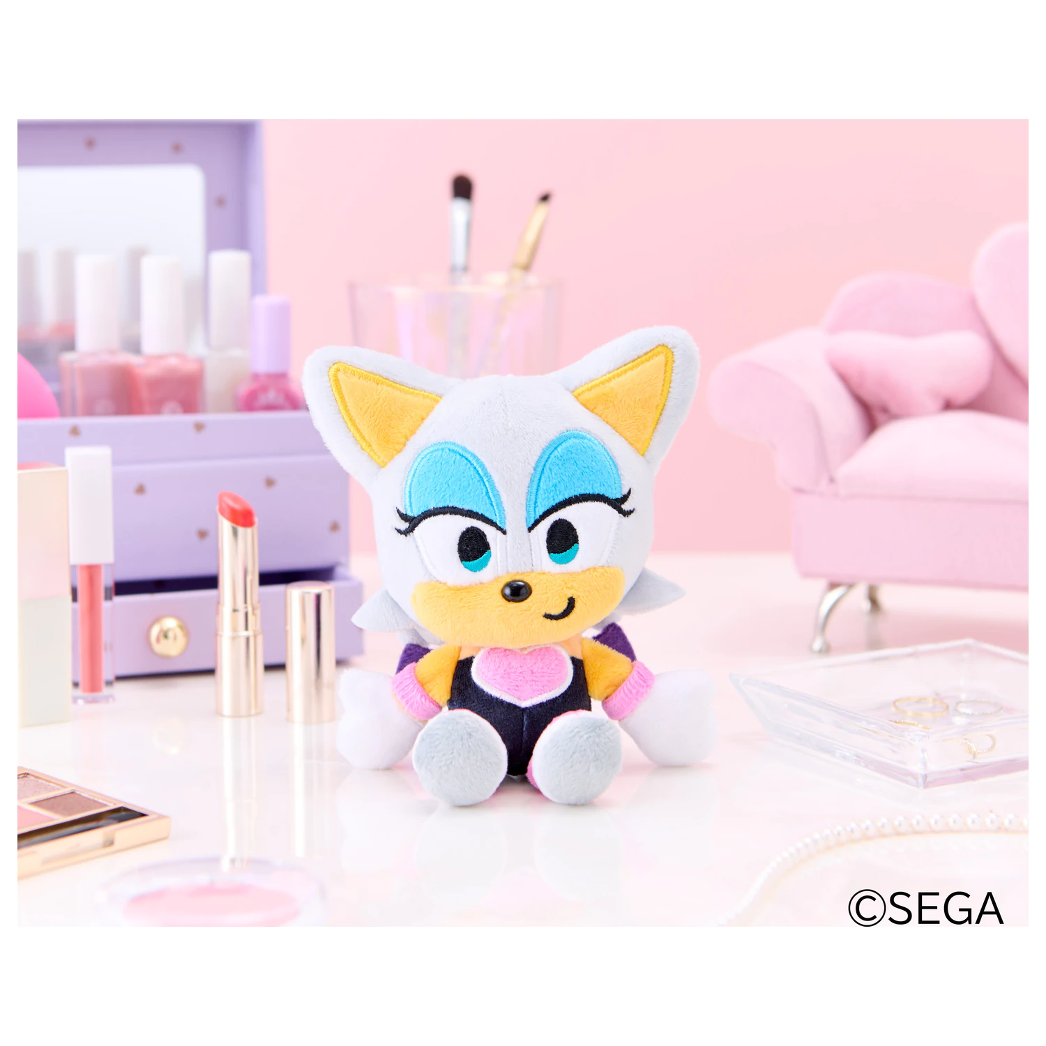 SONIC & FRIENDS Rouge maskota plišana igračka 16cm fotografija proizvoda