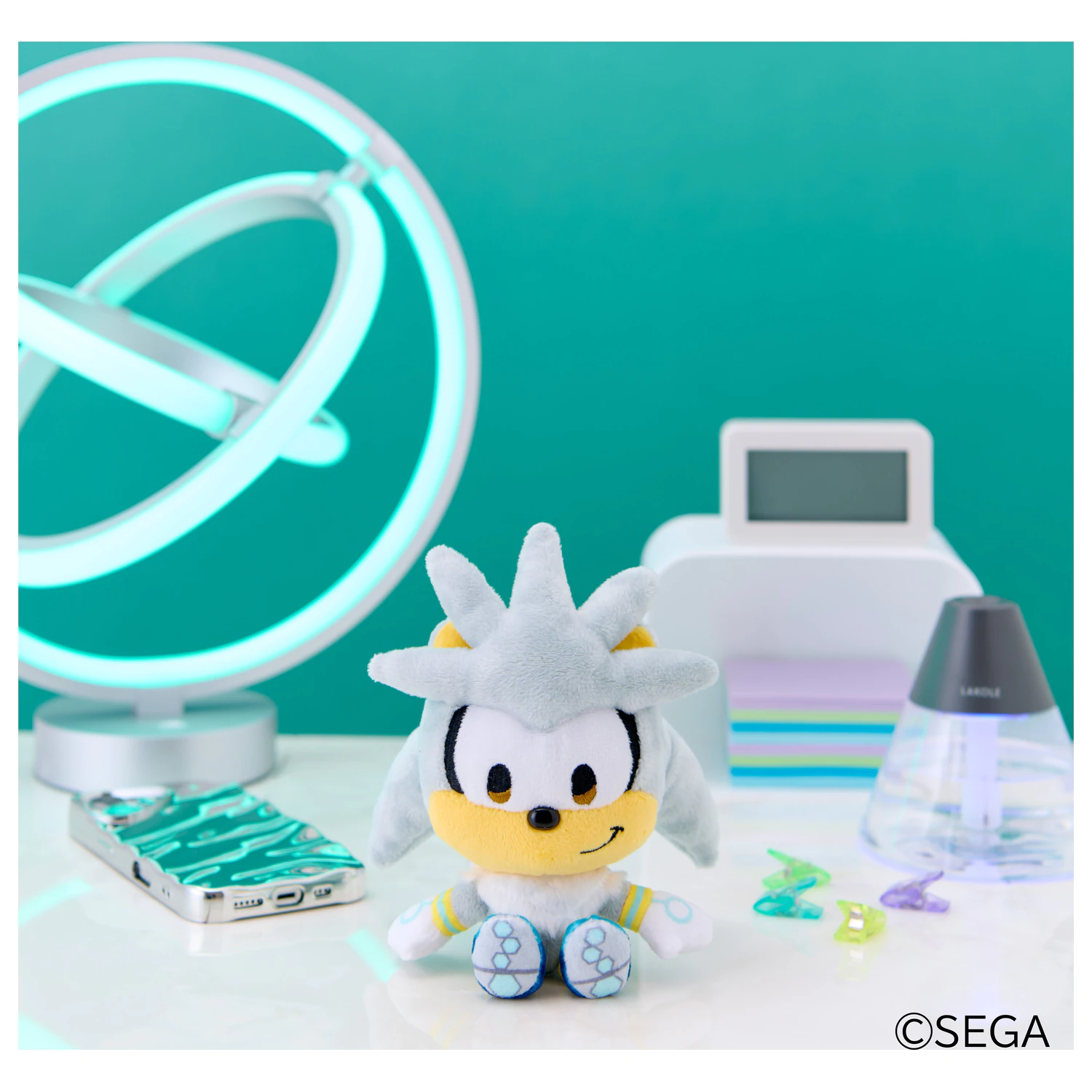 SONIC & FRIENDS Srebrna maskota plišana igračka 16 cm fotografija proizvoda