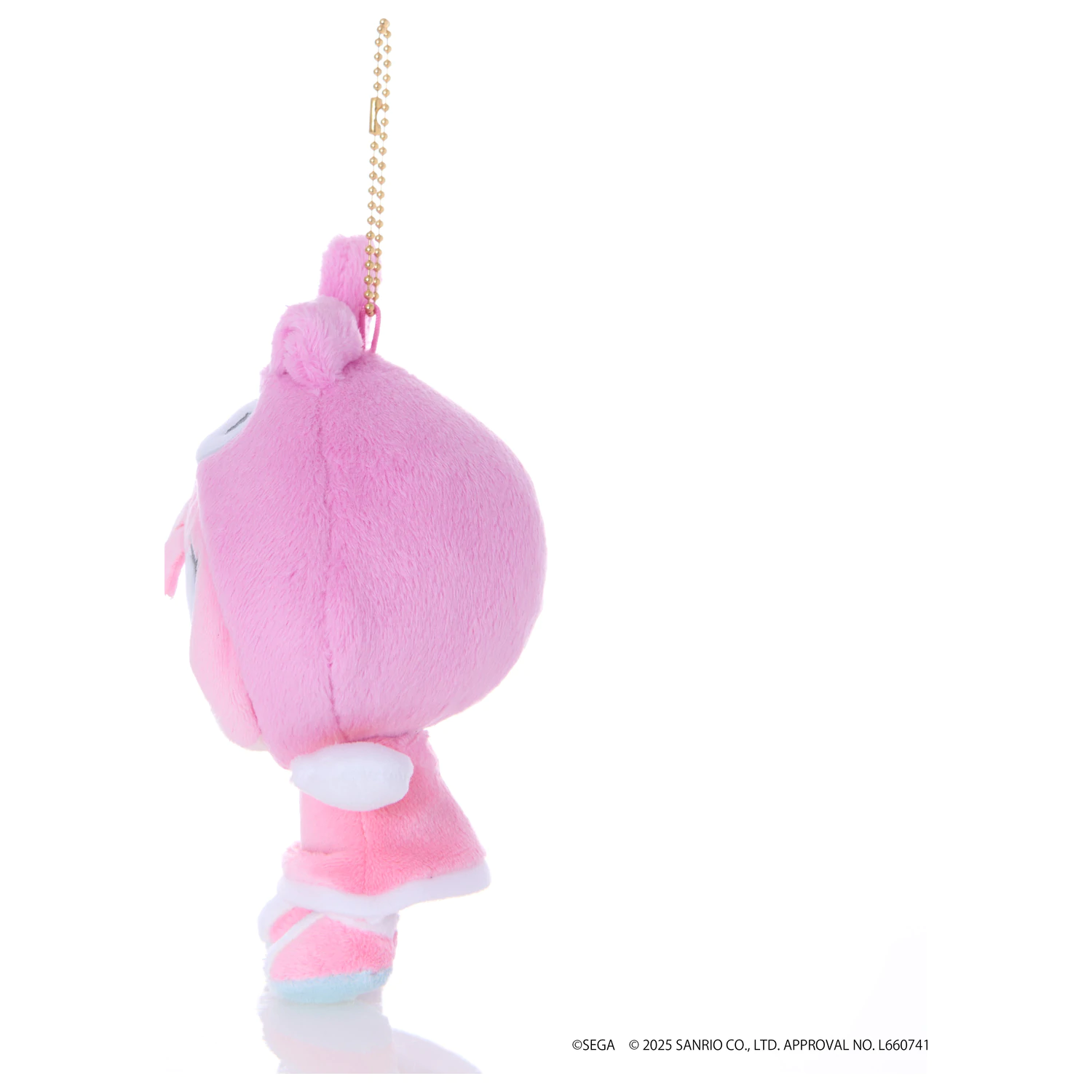 SONIC & FRIENDS x SANRIO Amy x My Melody maskota plišana igračka 8cm fotografija proizvoda