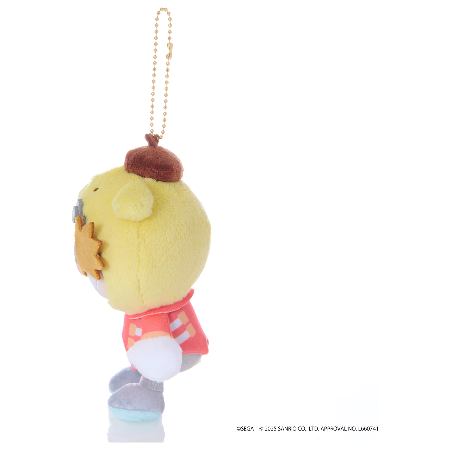 Sonic & Friends x Sanrio Dr. Eggman x P25pxompurin Maskota Plišana igračka 8 cm fotografija proizvoda