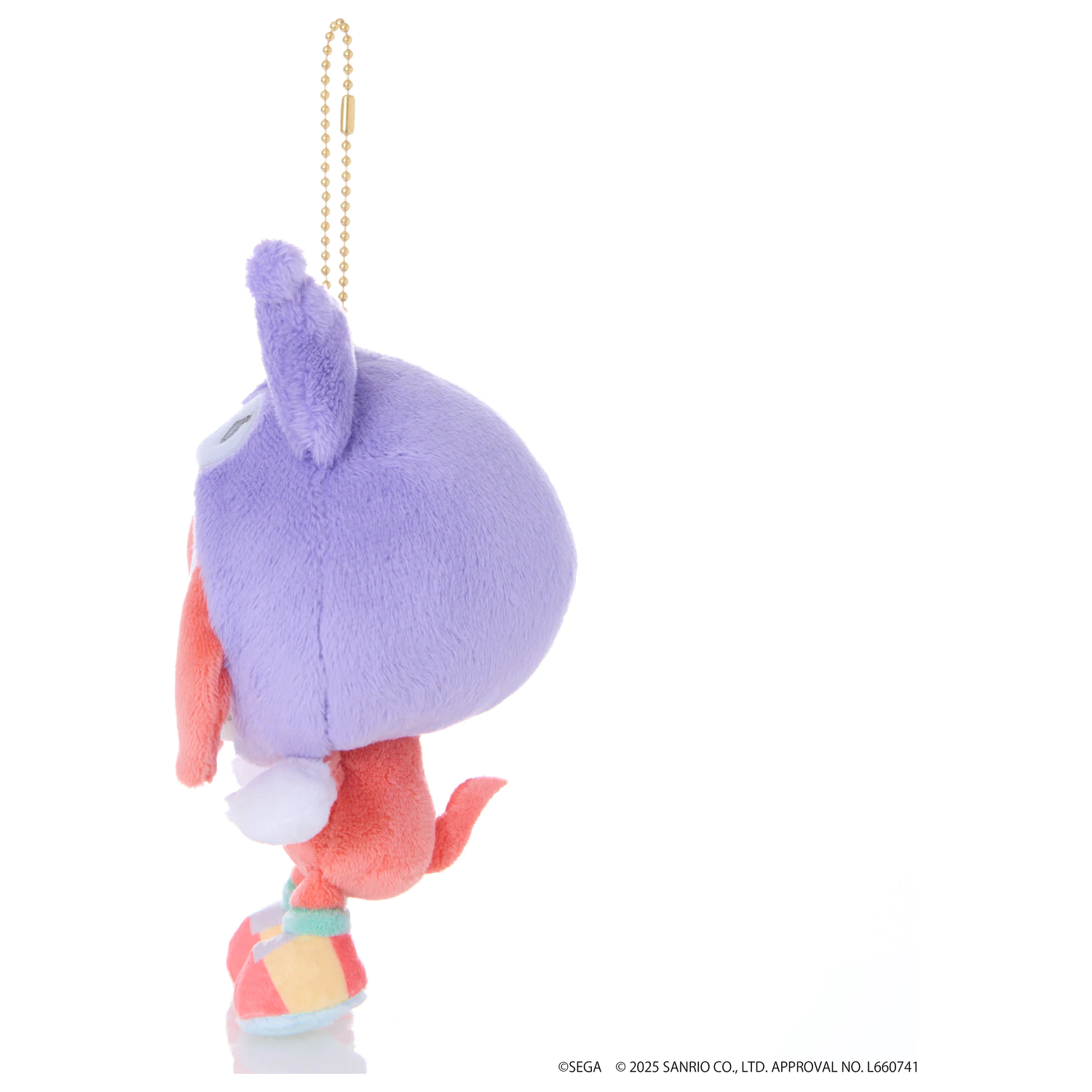 SONIC & FRIENDS X SANRIO Knuckles x Kuromi Maskota plišana igračka 8cm fotografija proizvoda