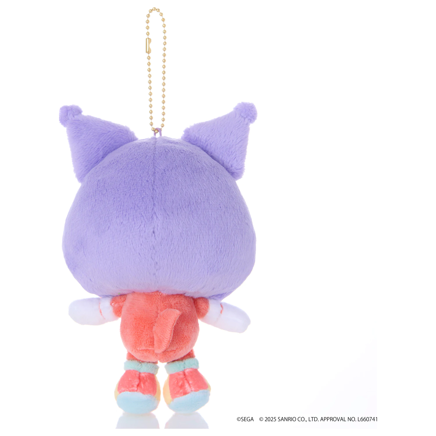 SONIC & FRIENDS X SANRIO Knuckles x Kuromi Maskota plišana igračka 8cm fotografija proizvoda