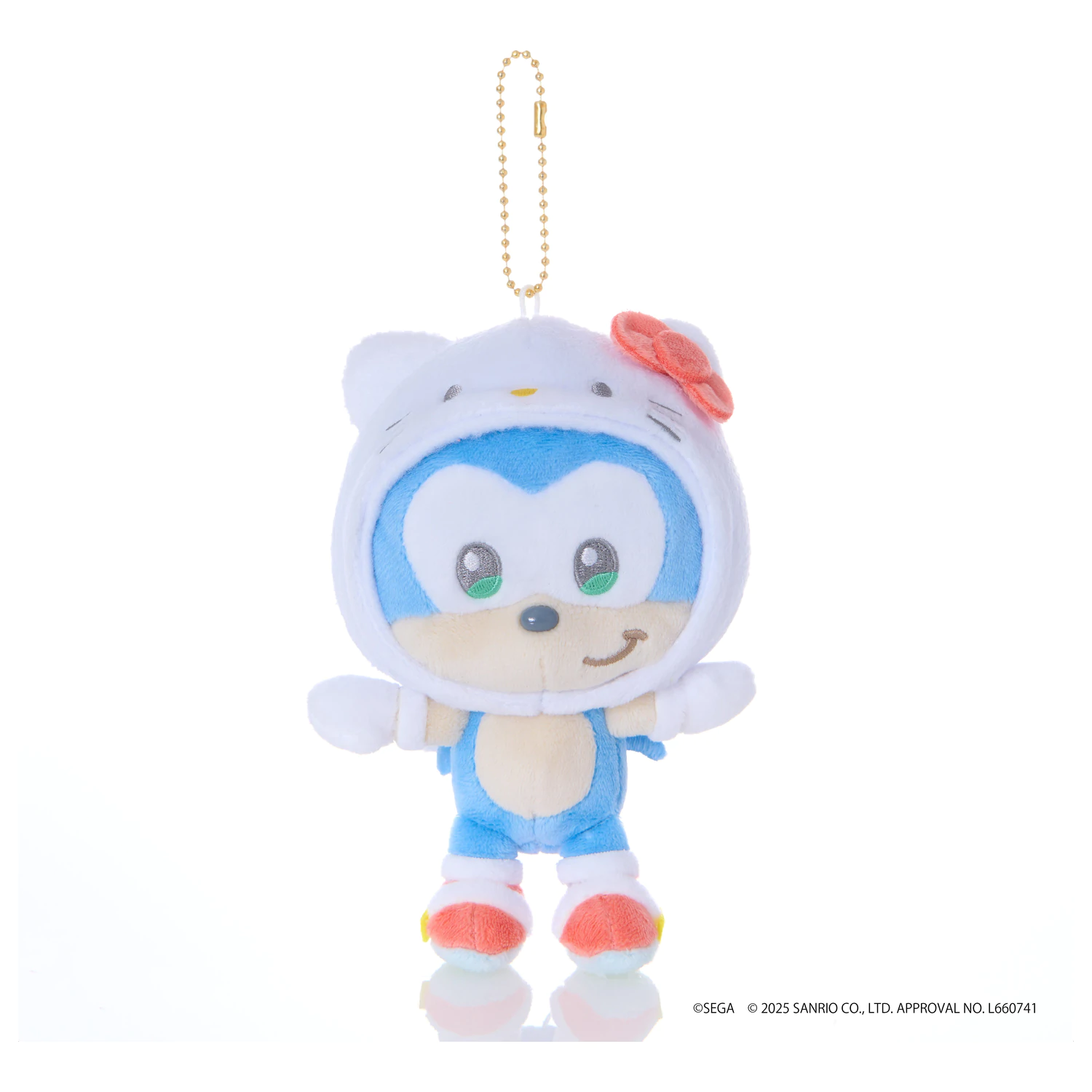 SONIC & FRIENDS x SANRIO Sonic x Hello Kitty maskota plišana igračka 8cm fotografija proizvoda