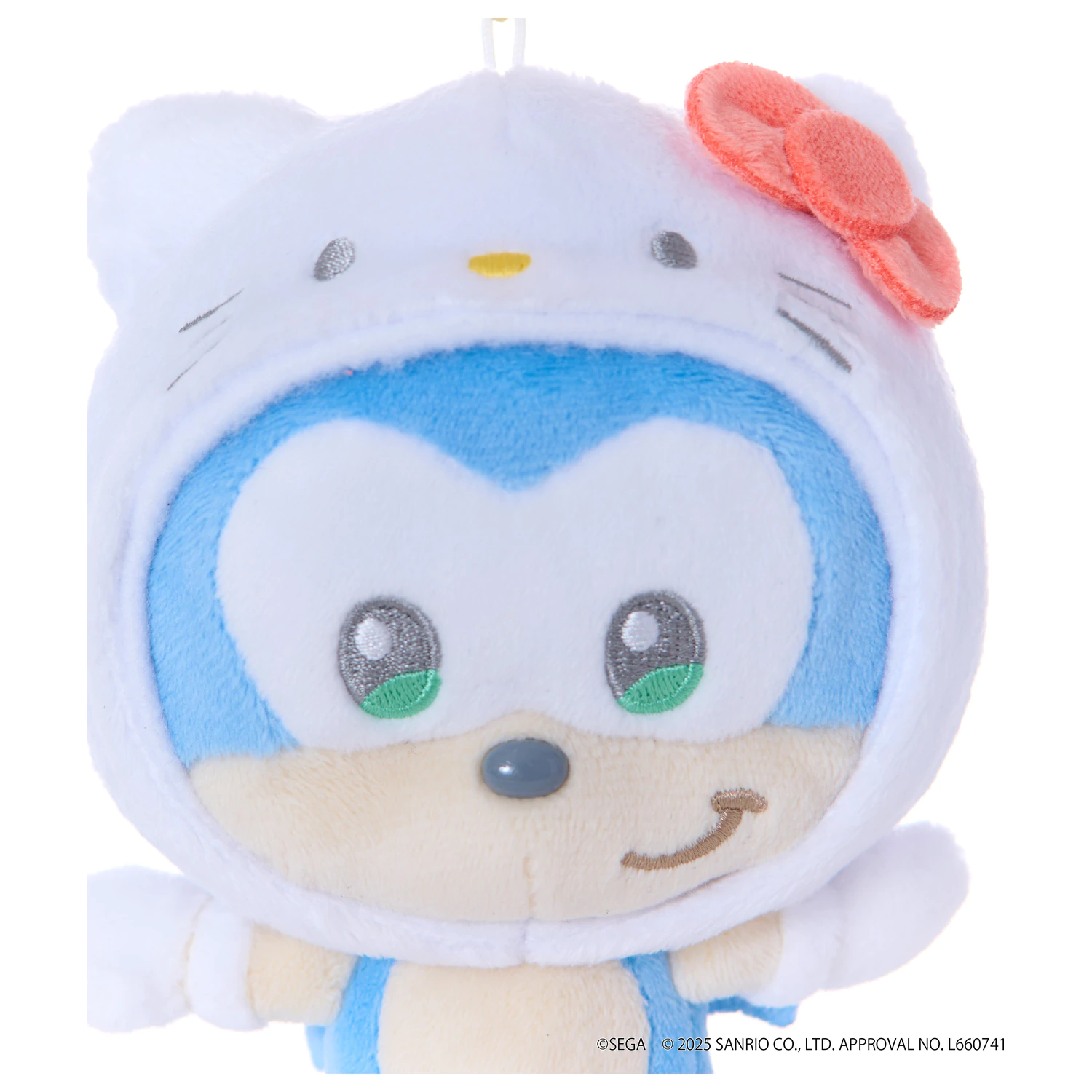 SONIC & FRIENDS x SANRIO Sonic x Hello Kitty maskota plišana igračka 8cm fotografija proizvoda