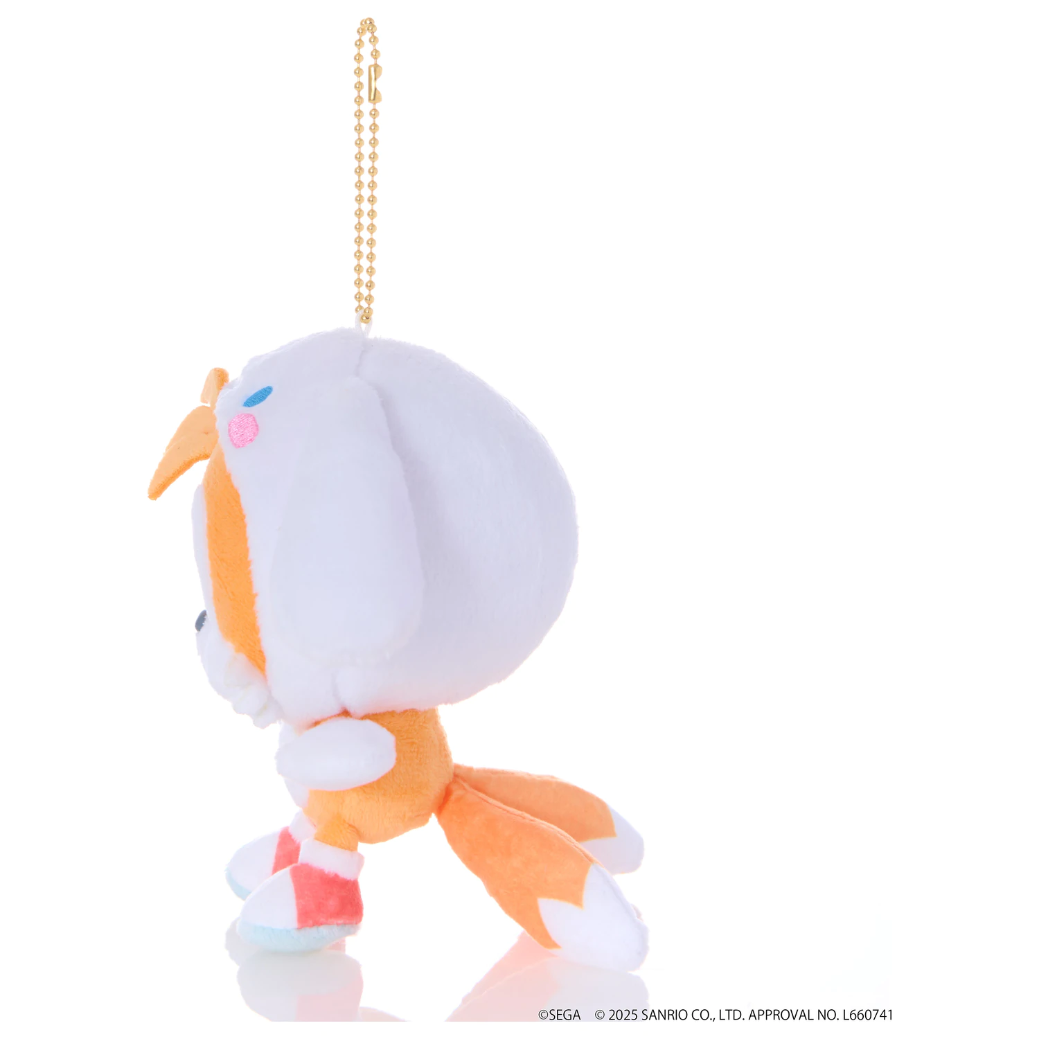 SONIC & FRIENDS x SANRIO Tails x Cinnamoroll Maskota Plišana igračka 8 cm fotografija proizvoda