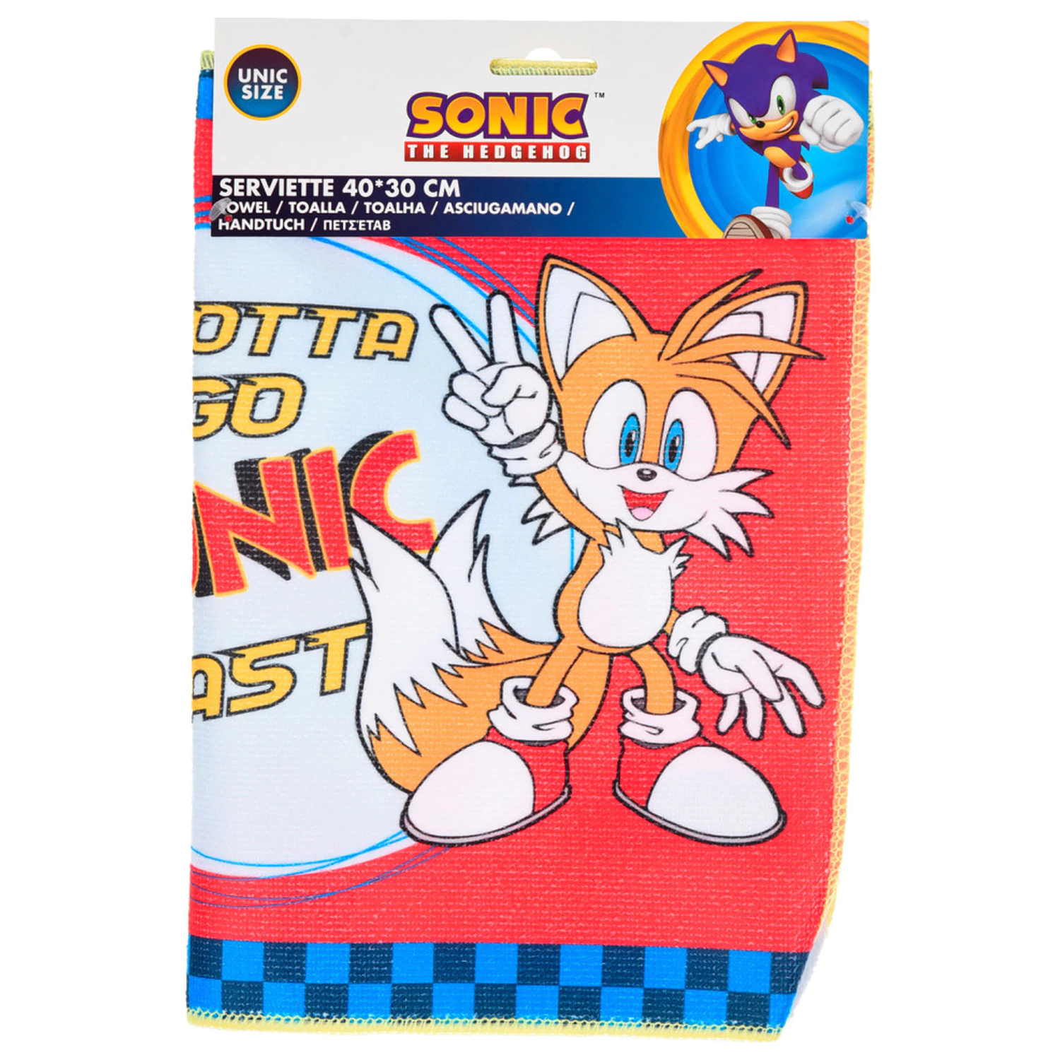 Sonic Gotta Go ručnik za ruke, ručnik za lice, ručnik fotografija proizvoda