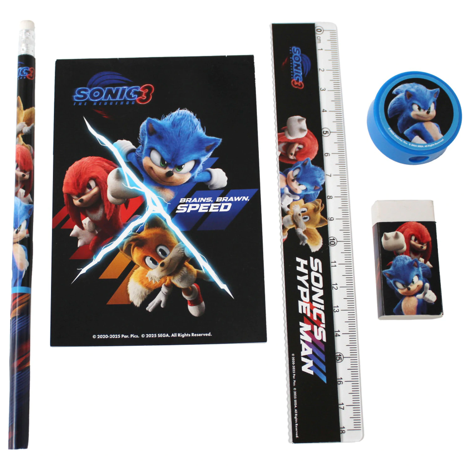 Sonic Hype Man set pisaćeg pribora, 5 komada fotografija proizvoda