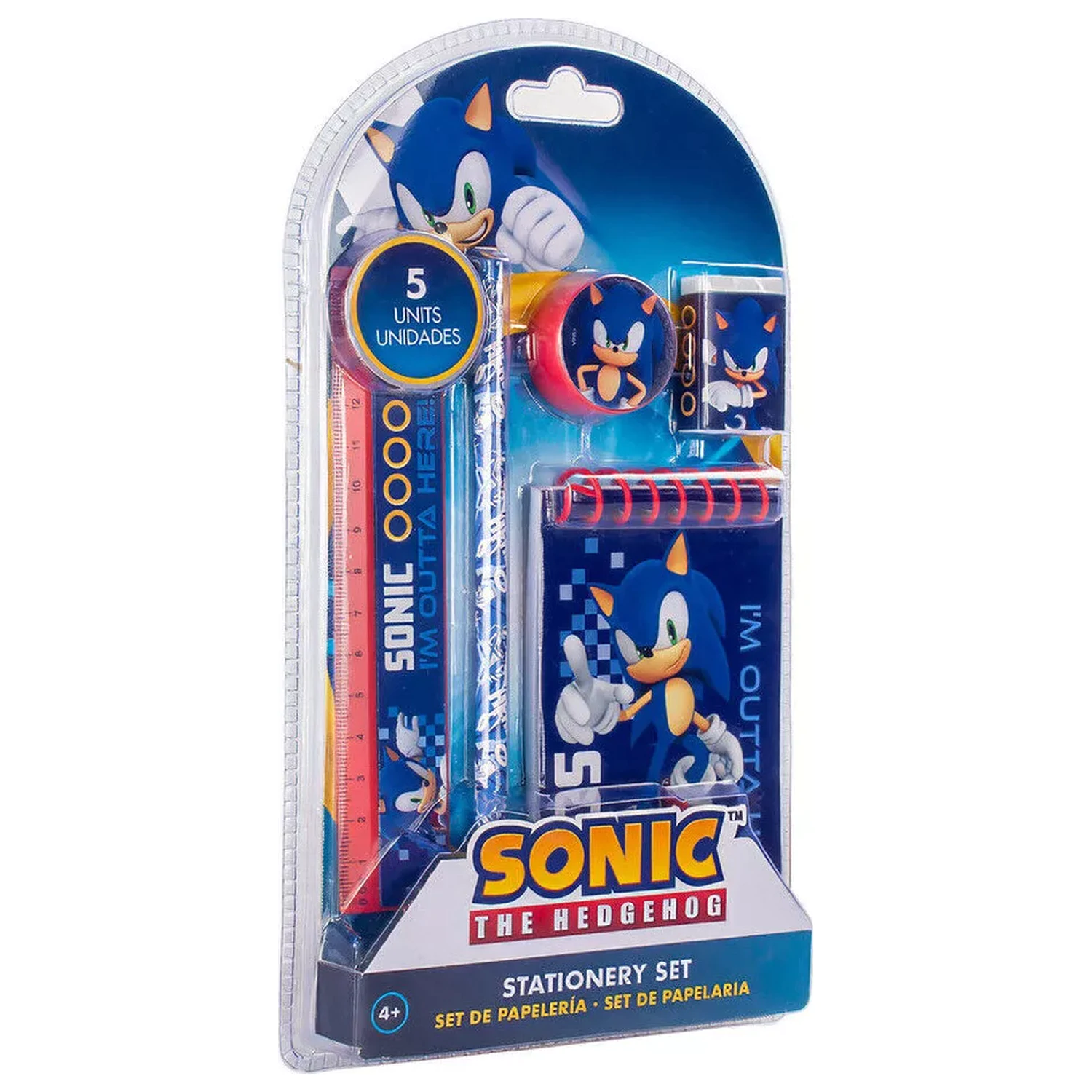 Sonic Outta Here pisaći pribor komplet od 5 dijelova fotografija proizvoda