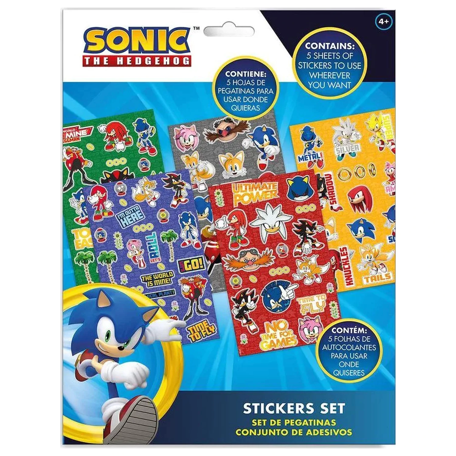 Sonic Outta Here komplet listova s naljepnicama od 5 komada fotografija proizvoda