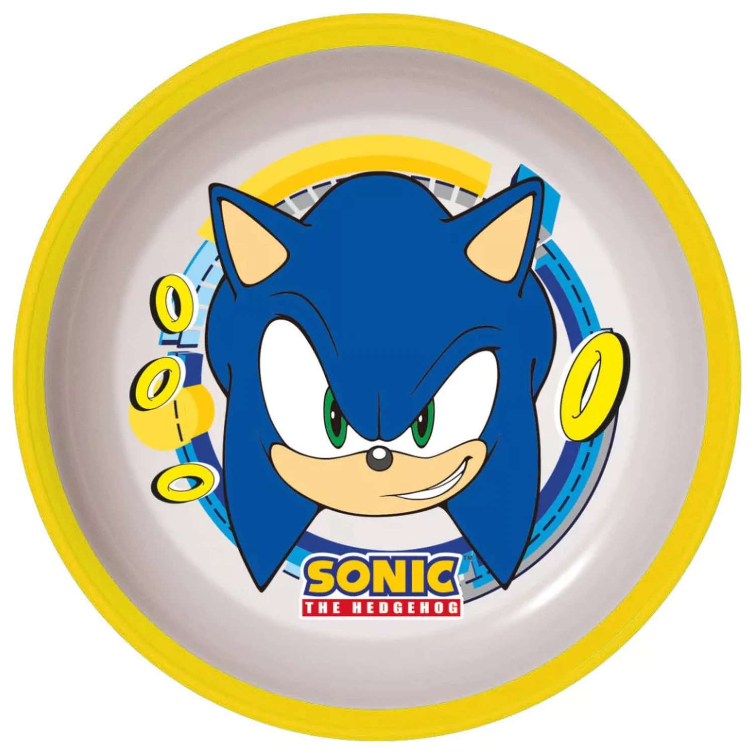 Sonic Rings neklizajuća mikro duboka zdjelica/tanjur fotografija proizvoda
