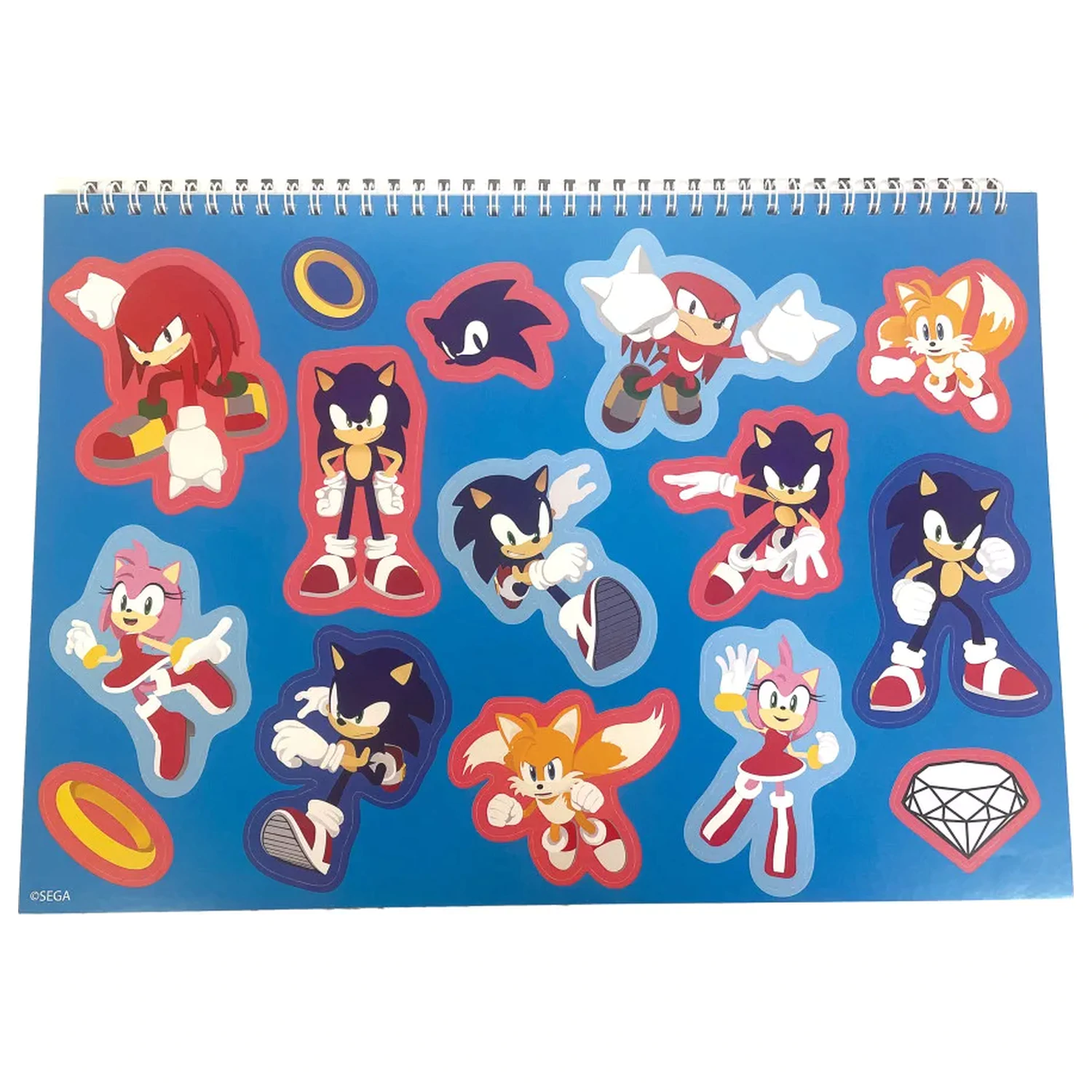 Sonic Speedy A/4 Spiralni Blok za Skiciranje s 40 Naljepnica fotografija proizvoda