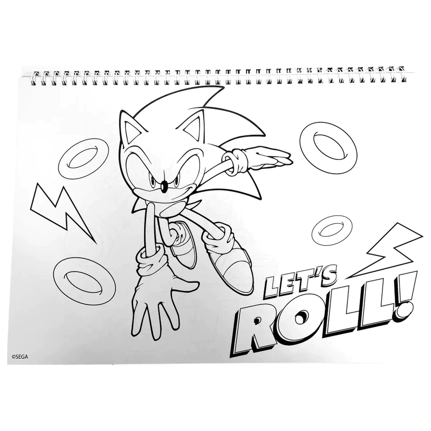 Sonic Speedy A/4 Spiralni Blok za Skiciranje s 40 Naljepnica fotografija proizvoda