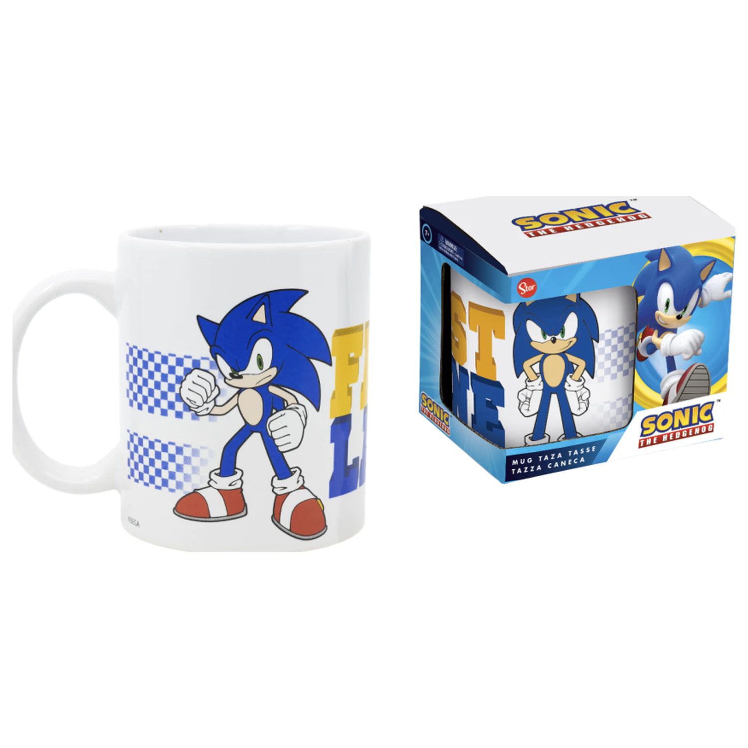 Sonic The Fat Lane Keramička šalica 325 ml fotografija proizvoda