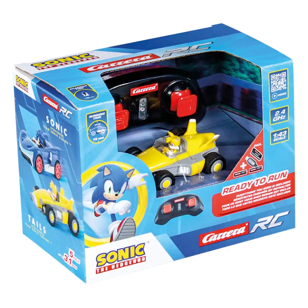 Sonic the Hedgehog RC auto na daljinsko upravljanje 1/43 2.4GHz Mini Tails fotografija proizvoda