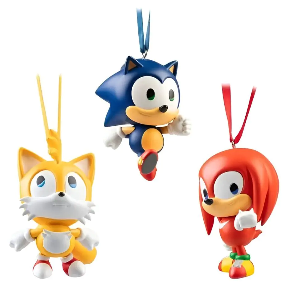 Sonic the Hedgehog Set 3 Božićni ukrasi fotografija proizvoda