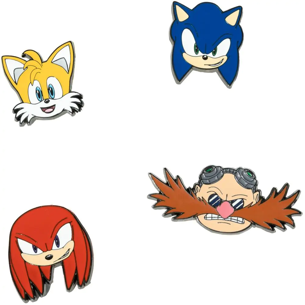 Sonic The Hedgehog set od 4 bedža/pina fotografija proizvoda