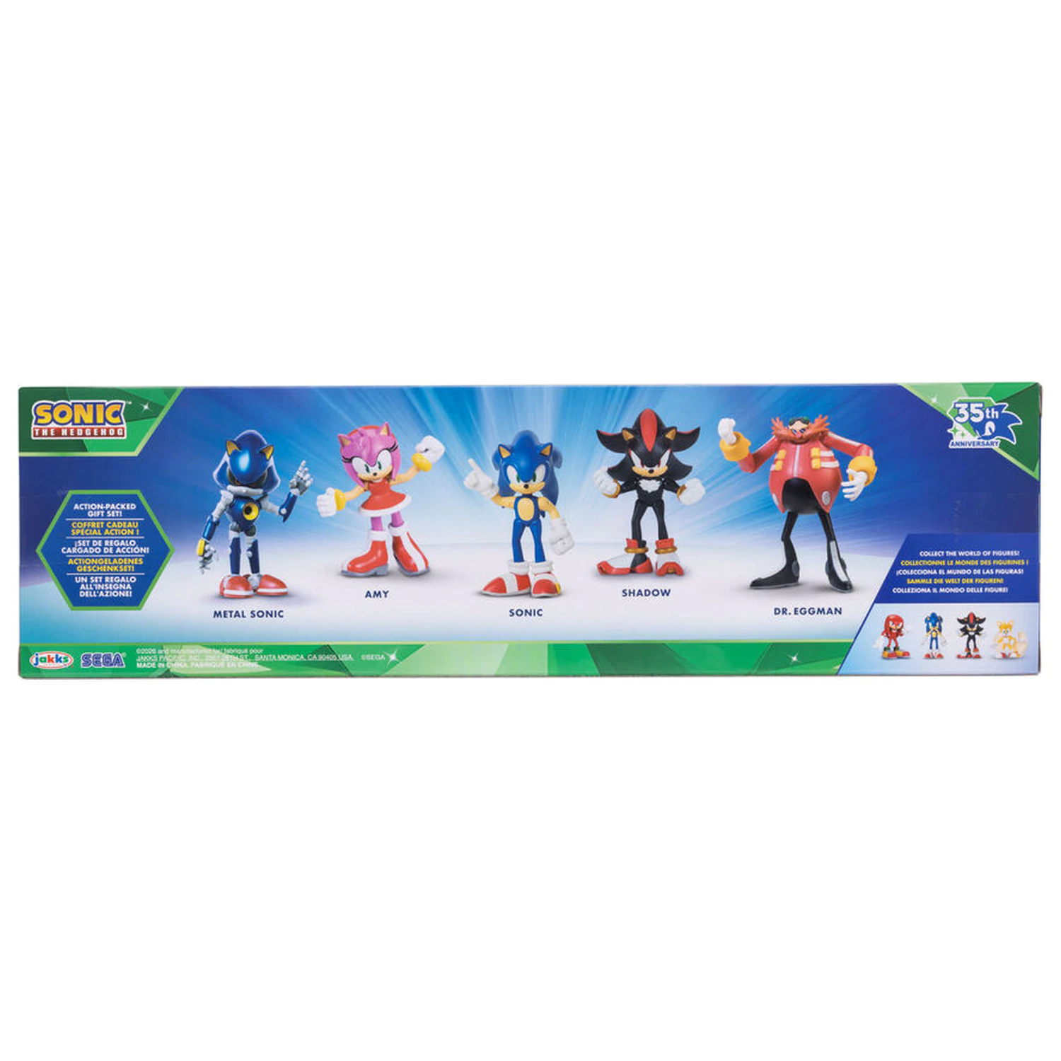 Sonic The Hedgehog paket 5 figura 6 cm fotografija proizvoda