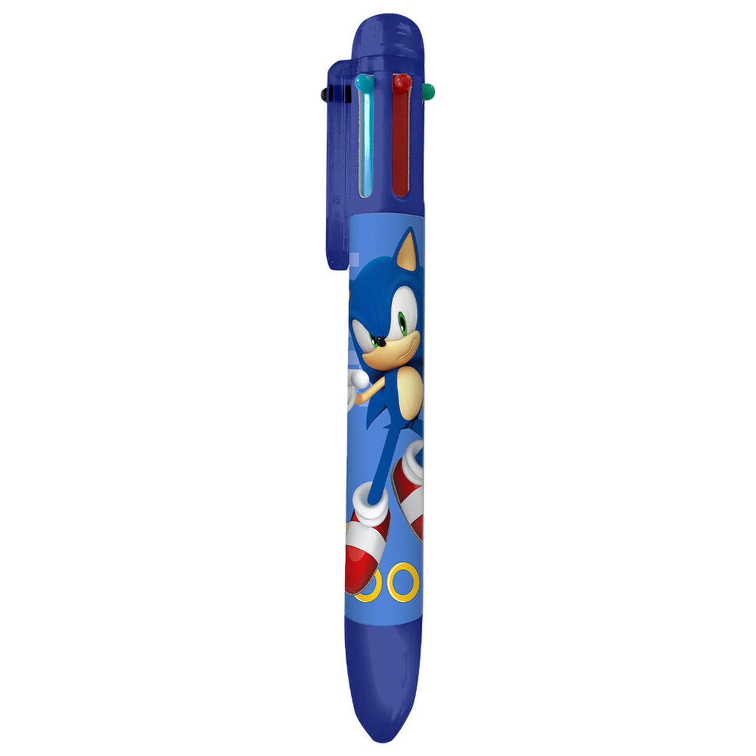 Sonic the Hedgehog šesterobojna kemijska olovka fotografija proizvoda