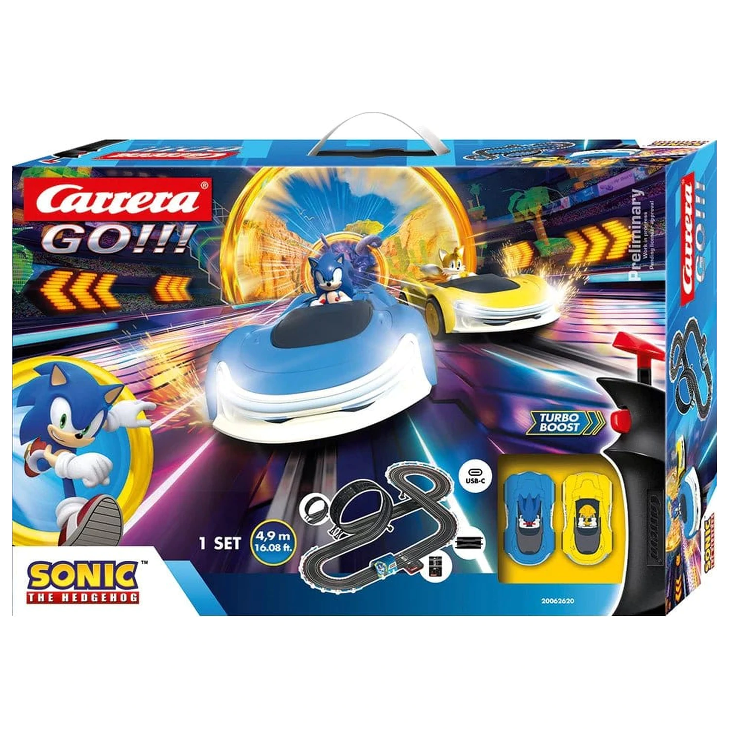 Sonic the Hedgehog Carrera GO!!! Staza za utrke Set Sonic Racing CrossWorlds fotografija proizvoda