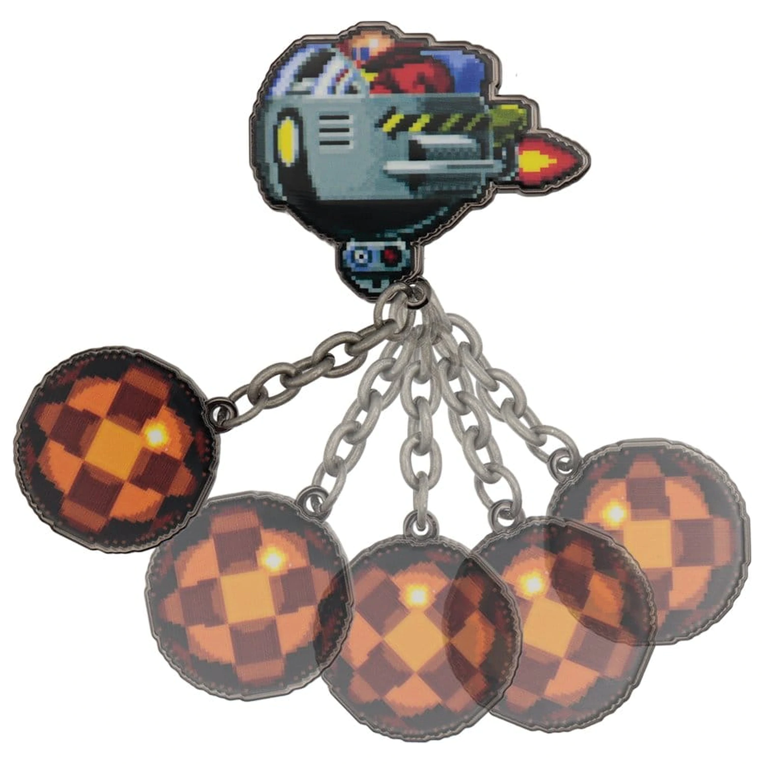 Sonic - The Hedgehog bedž Dr. Eggman Egg Mobile Chained fotografija proizvoda
