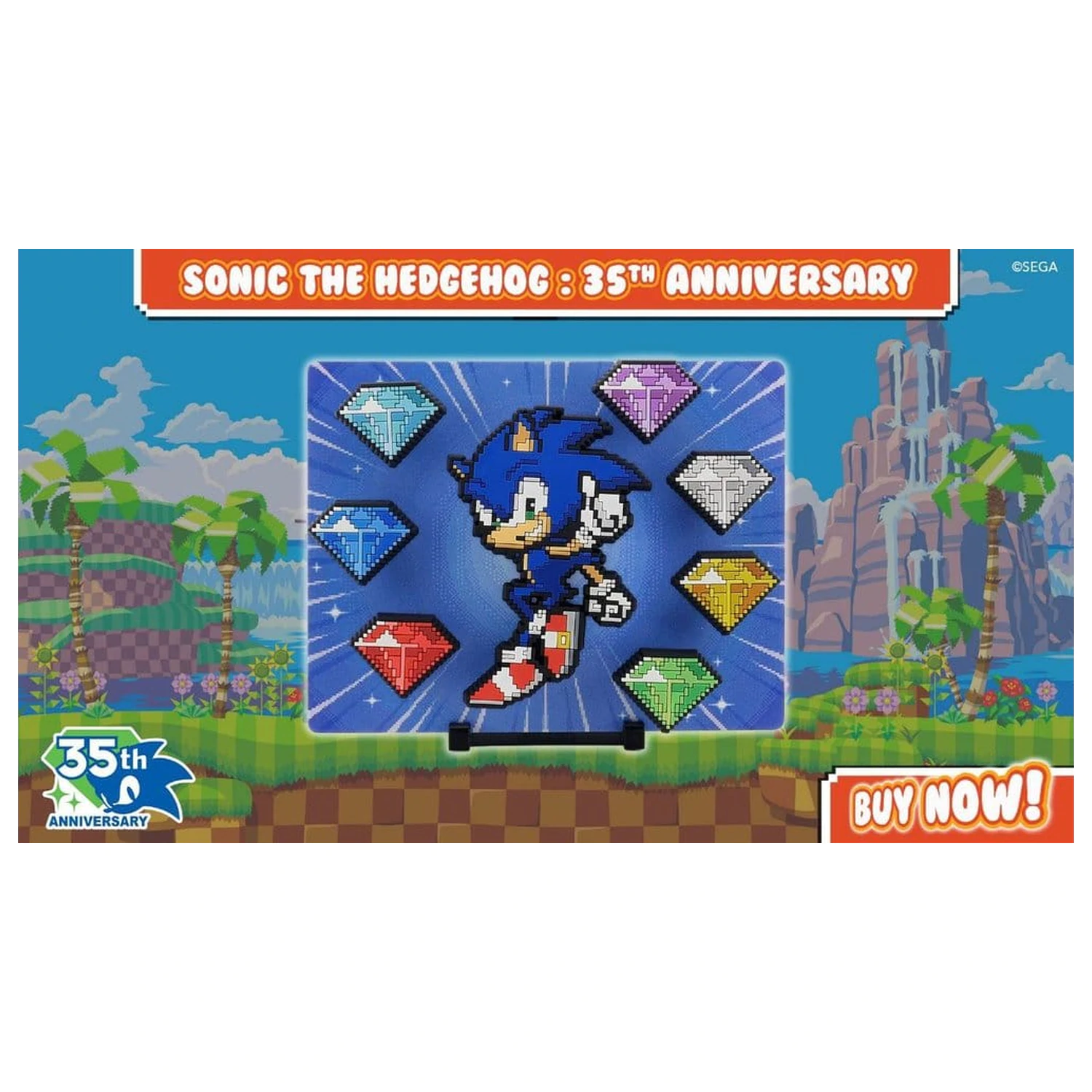 Sonic The Hedgehog FiGGYZ Magnet Kolekcionarski Modern Sonic 35. Godišnjica 9 cm fotografija proizvoda
