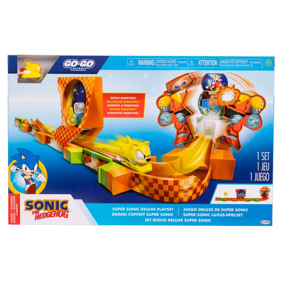 Sonic - The Hedgehog Go Go Racers Mini Figura Set za igru Rampe za lansiranje Deluxe fotografija proizvoda