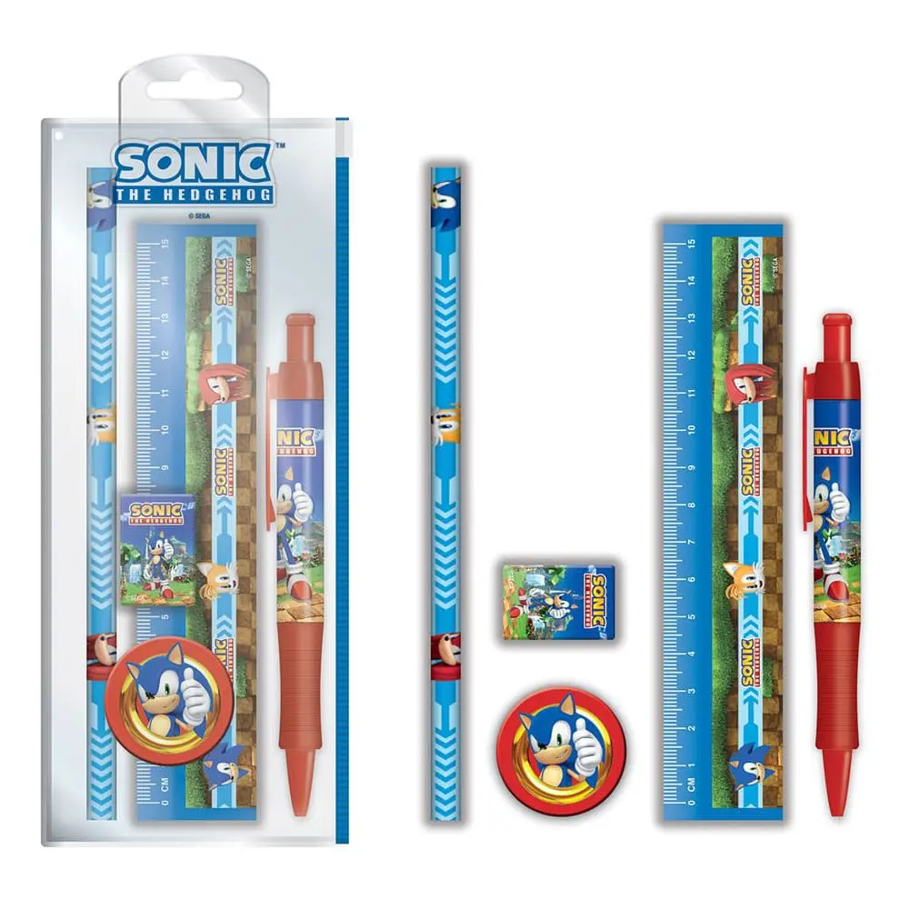 Sonic The Hedgehog Set od 5 dijelova Stationery Golden Rings fotografija proizvoda