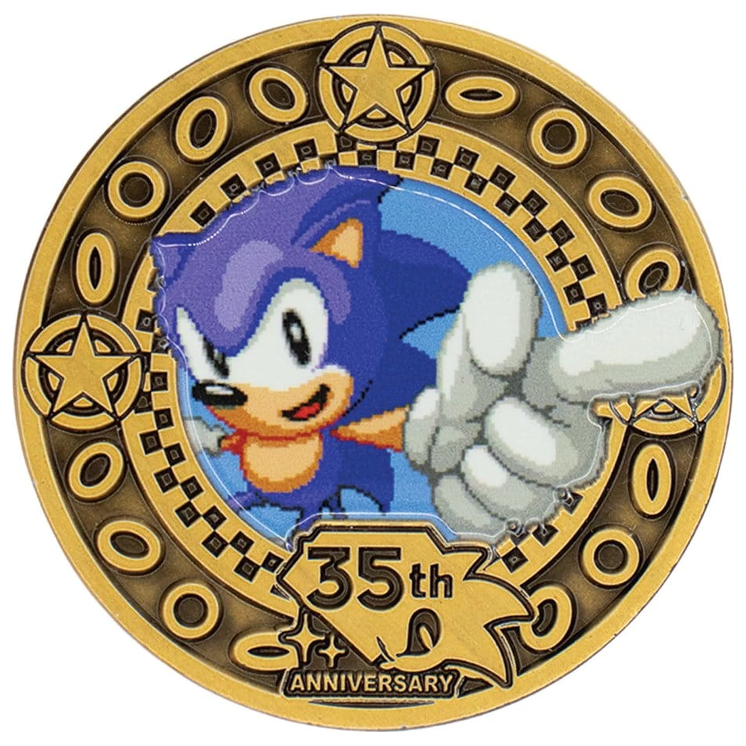 Sonic the Hedgehog Kolekcionarski novčić 35. godišnjica ograničeno izdanje fotografija proizvoda