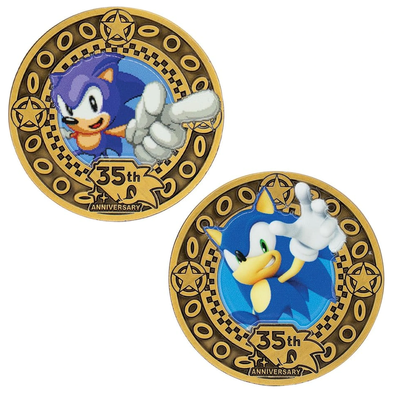 Sonic the Hedgehog Kolekcionarski novčić 35. godišnjica ograničeno izdanje fotografija proizvoda