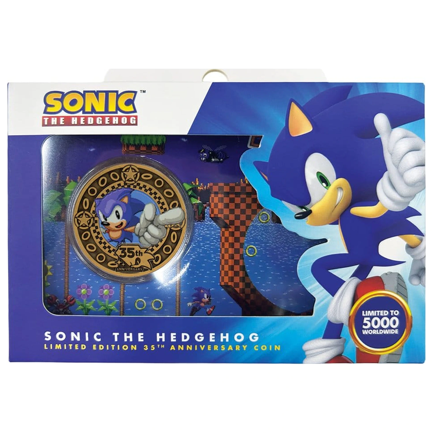 Sonic the Hedgehog Kolekcionarski novčić 35. godišnjica ograničeno izdanje fotografija proizvoda