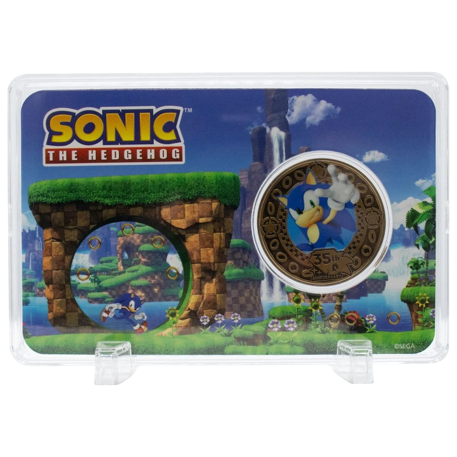 Sonic the Hedgehog Kolekcionarski novčić 35. godišnjica ograničeno izdanje fotografija proizvoda