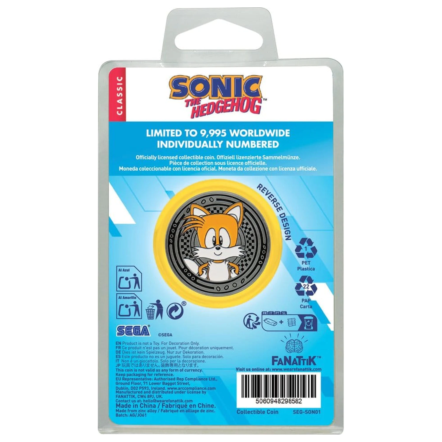 Sonic - The Hedgehog Collectable Kovanica Sonic & Tails fotografija proizvoda