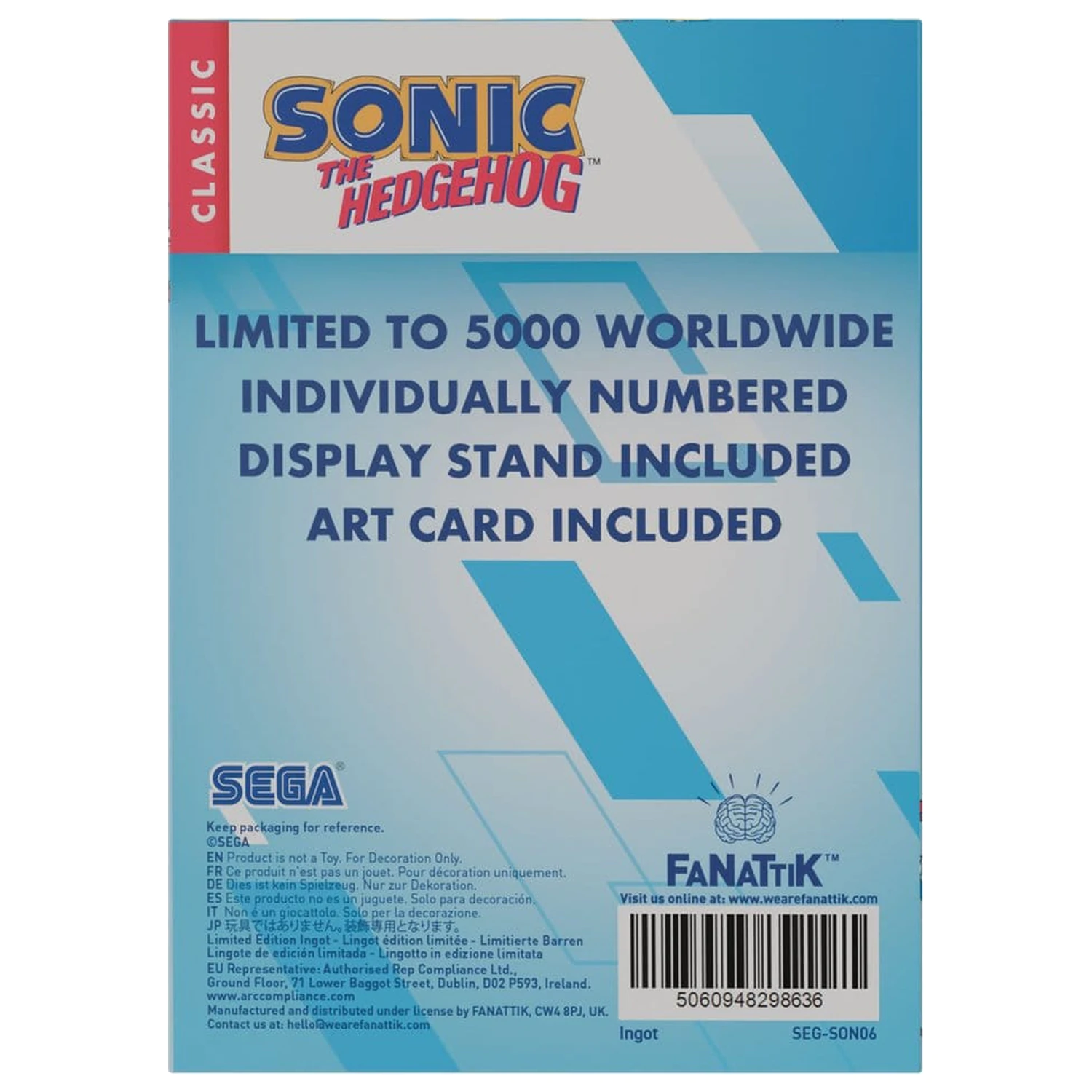 Sonic - The Hedgehog Limited Edition poluga fotografija proizvoda