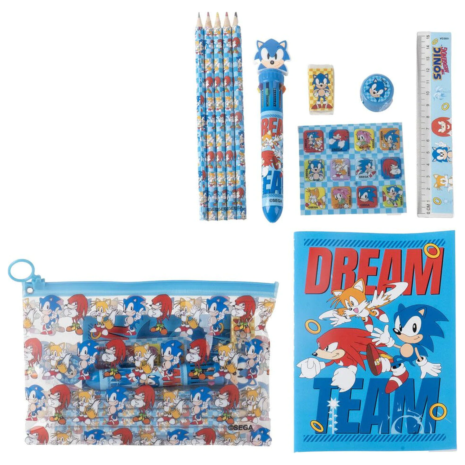 Sonic the Hedgehog Set pisaćeg pribora fotografija proizvoda