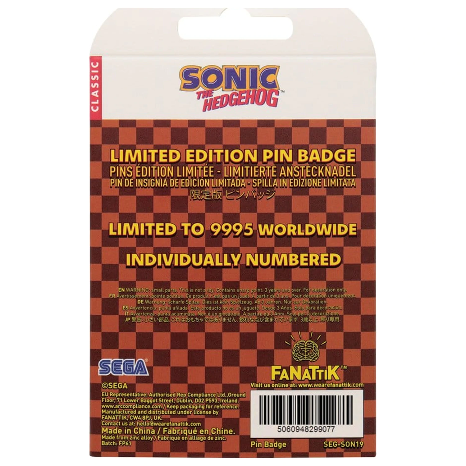 Sonic The Hedgehog pokretna značka fotografija proizvoda
