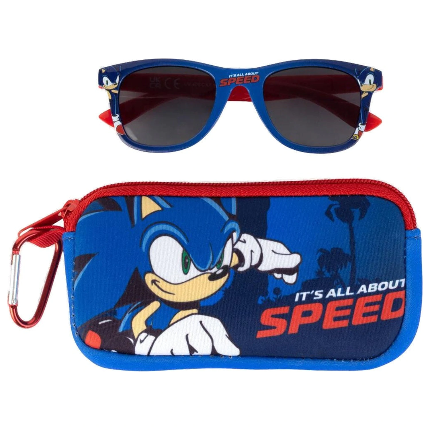 Sonic The Hedgehog sunčane naočale + futrola fotografija proizvoda