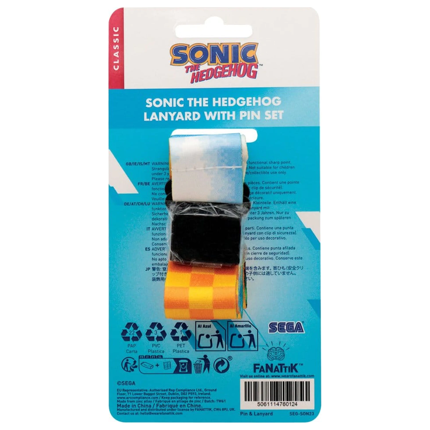 Sonic The Hedgehog set uzice i bedža s iglom fotografija proizvoda