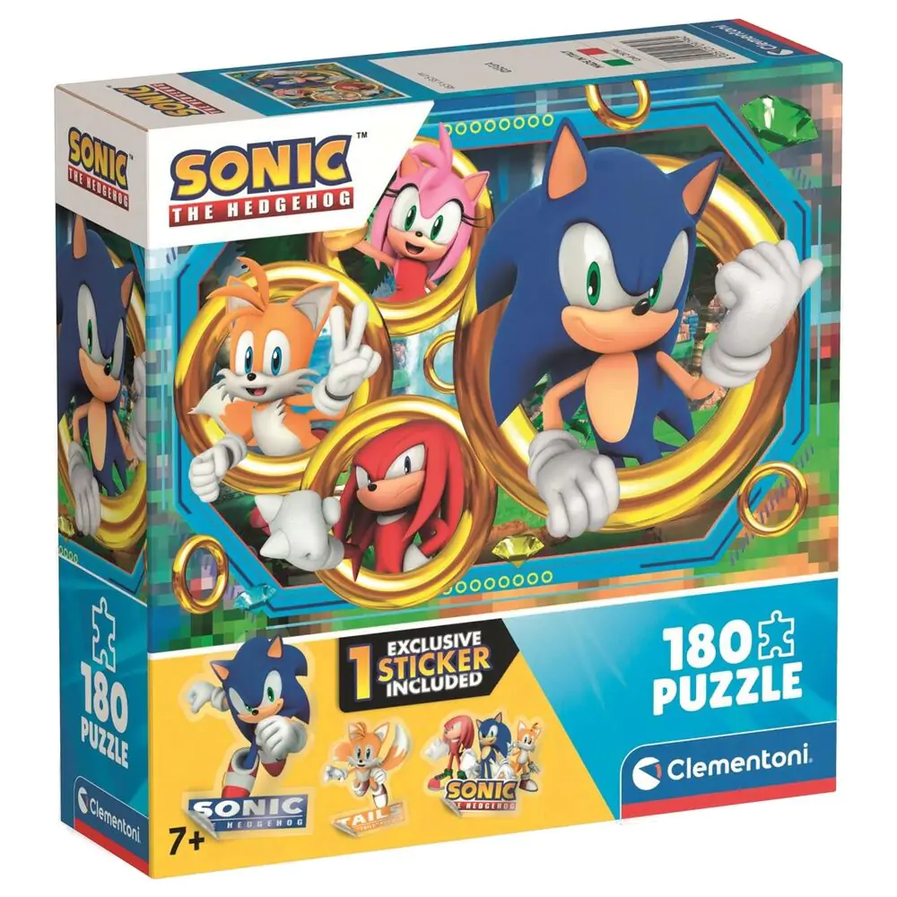 Sonic the Hedgehog puzzle 180 komada fotografija proizvoda