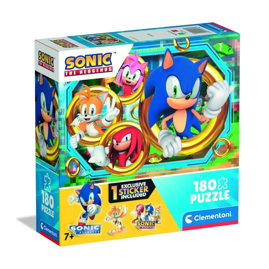 Sonic the Hedgehog puzzle 180 komada fotografija proizvoda