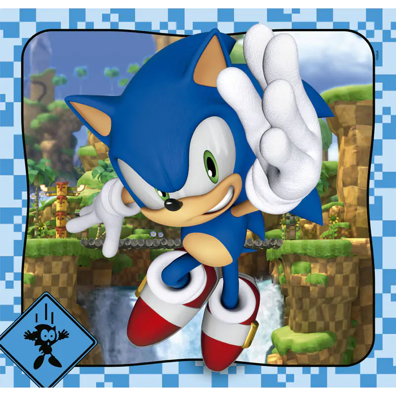 Sonic the Hedgehog puzzle 3x48 dijelova fotografija proizvoda