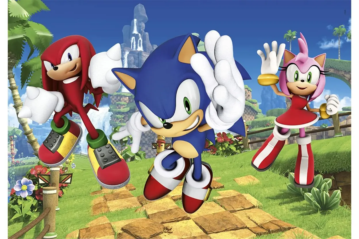 Sonic The Hedgehog puzzle 3 x 48 komada fotografija proizvoda