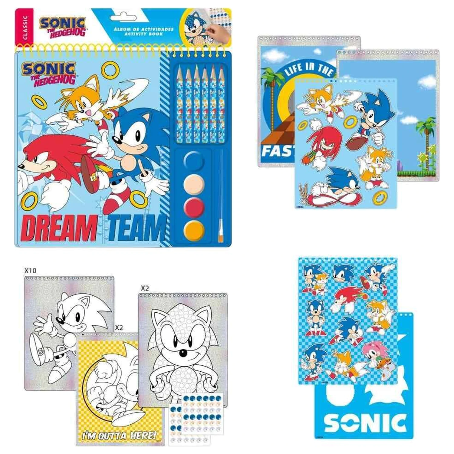 Sonic The Hedgehog bojanka s aktivnostima fotografija proizvoda
