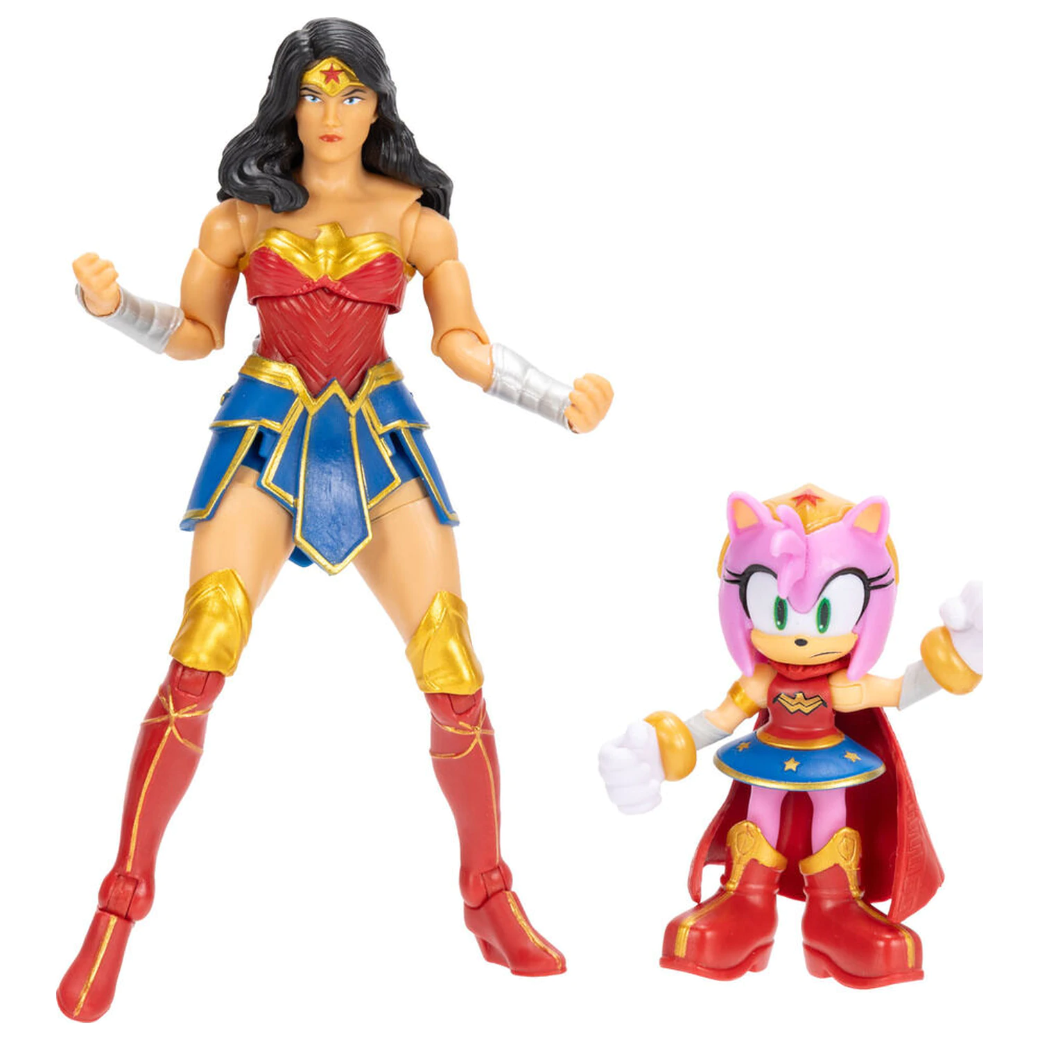 Sonic The Hedgehog x DC Comics Amy i Wonder Woman figure fotografija proizvoda