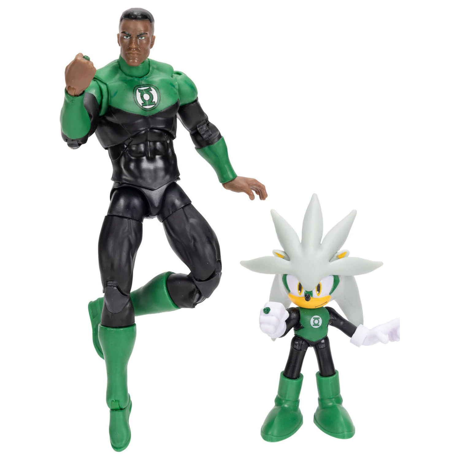 Sonic The Hedgehog x Dc Comics Silver & Green Lantern figure fotografija proizvoda