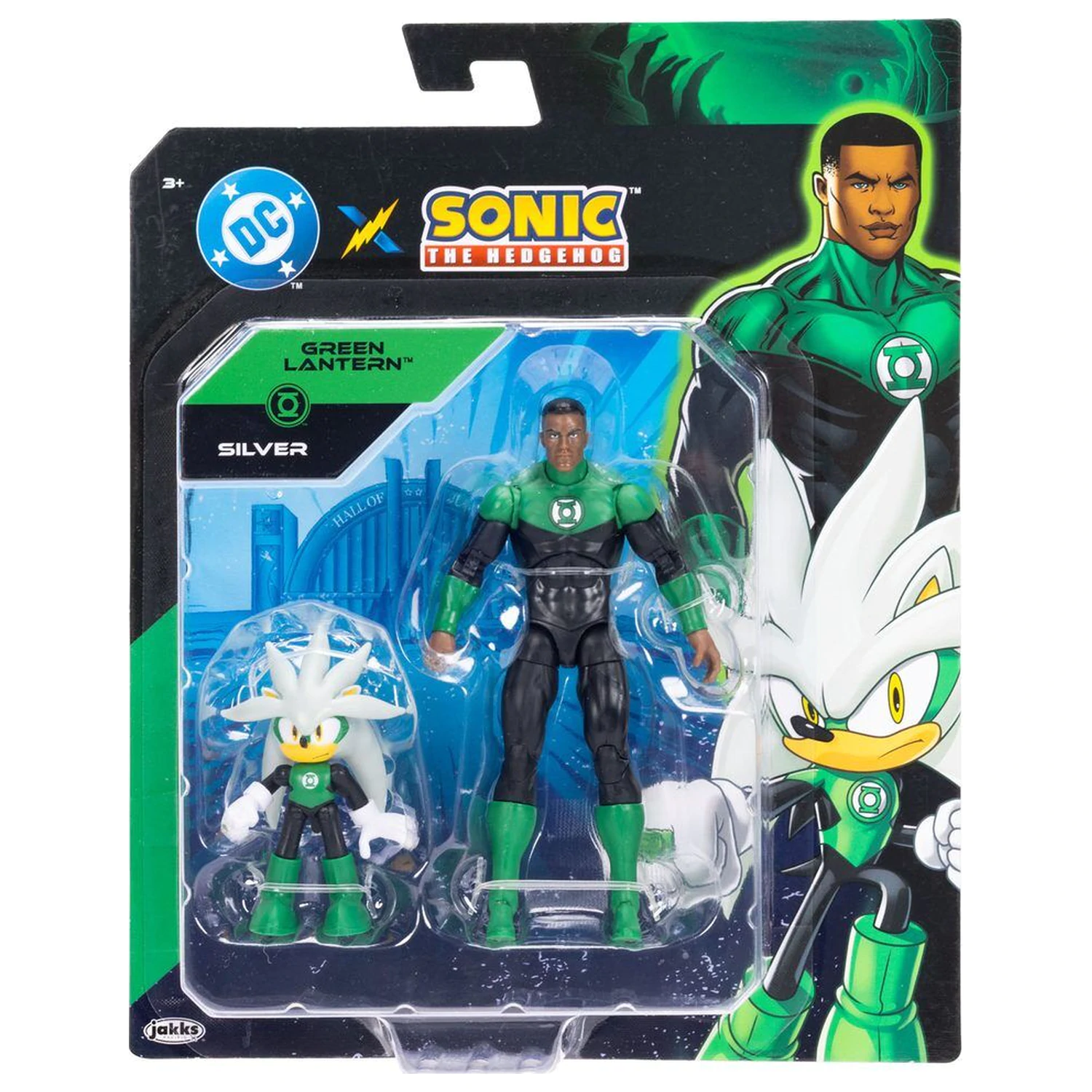 Sonic The Hedgehog x Dc Comics Silver & Green Lantern figure fotografija proizvoda