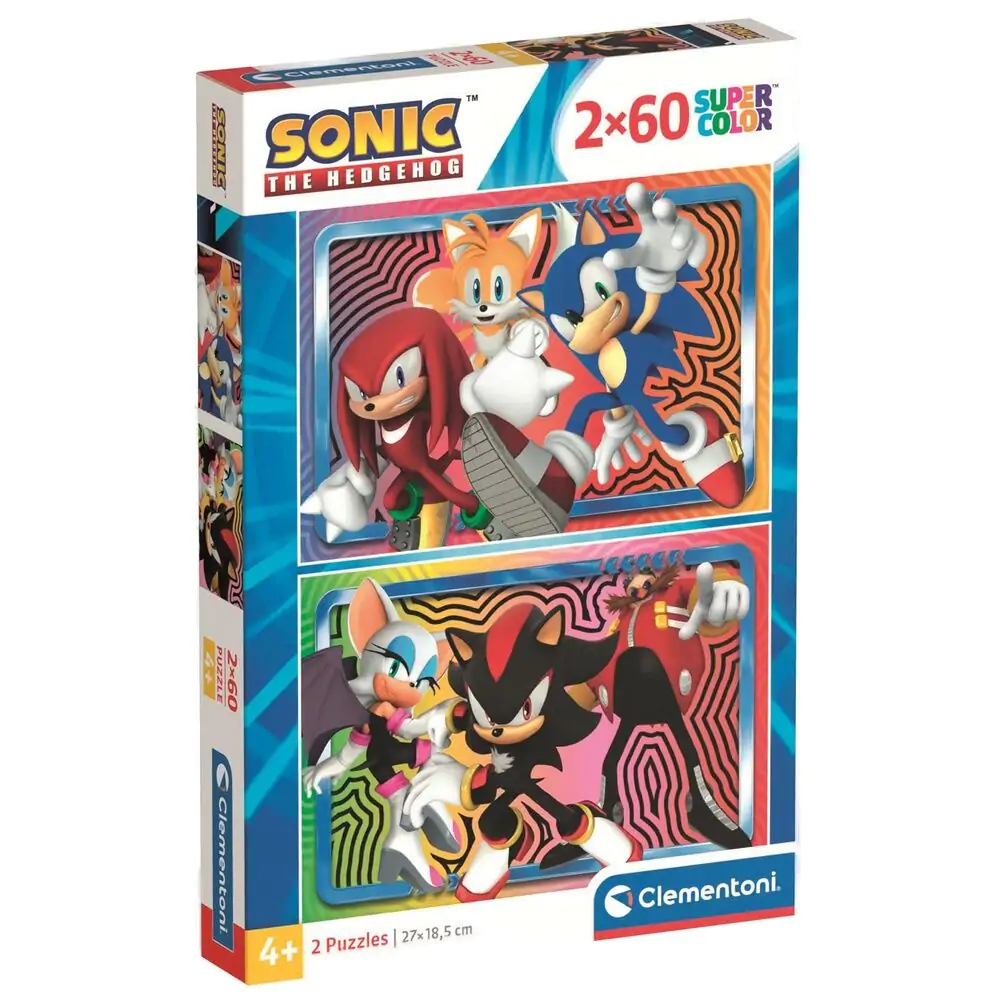 Sonic the Hedgehog puzzle 2x60 komada fotografija proizvoda