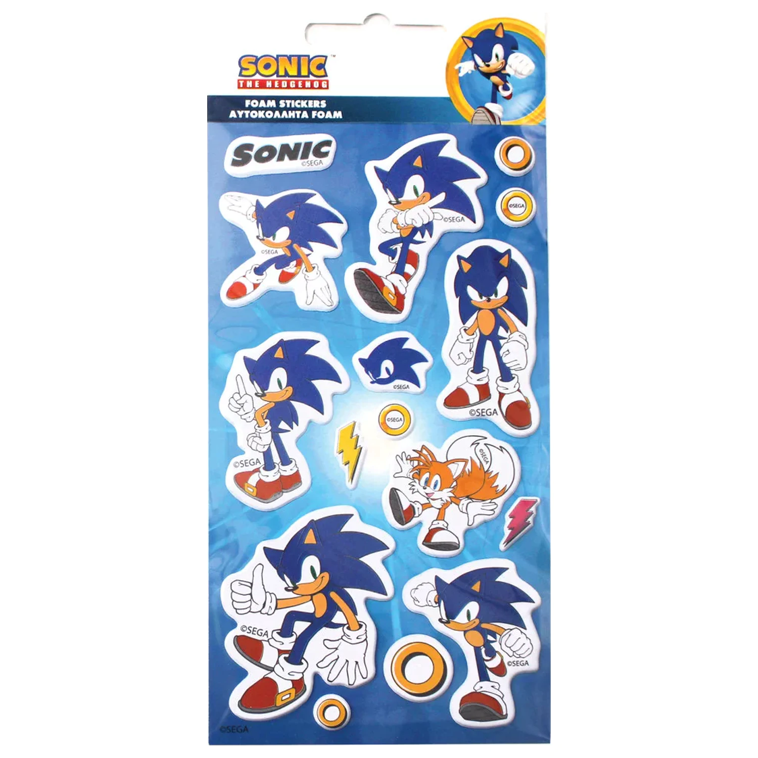 Sonic Thunder Puffy Spužvaste Naljepnice Set fotografija proizvoda
