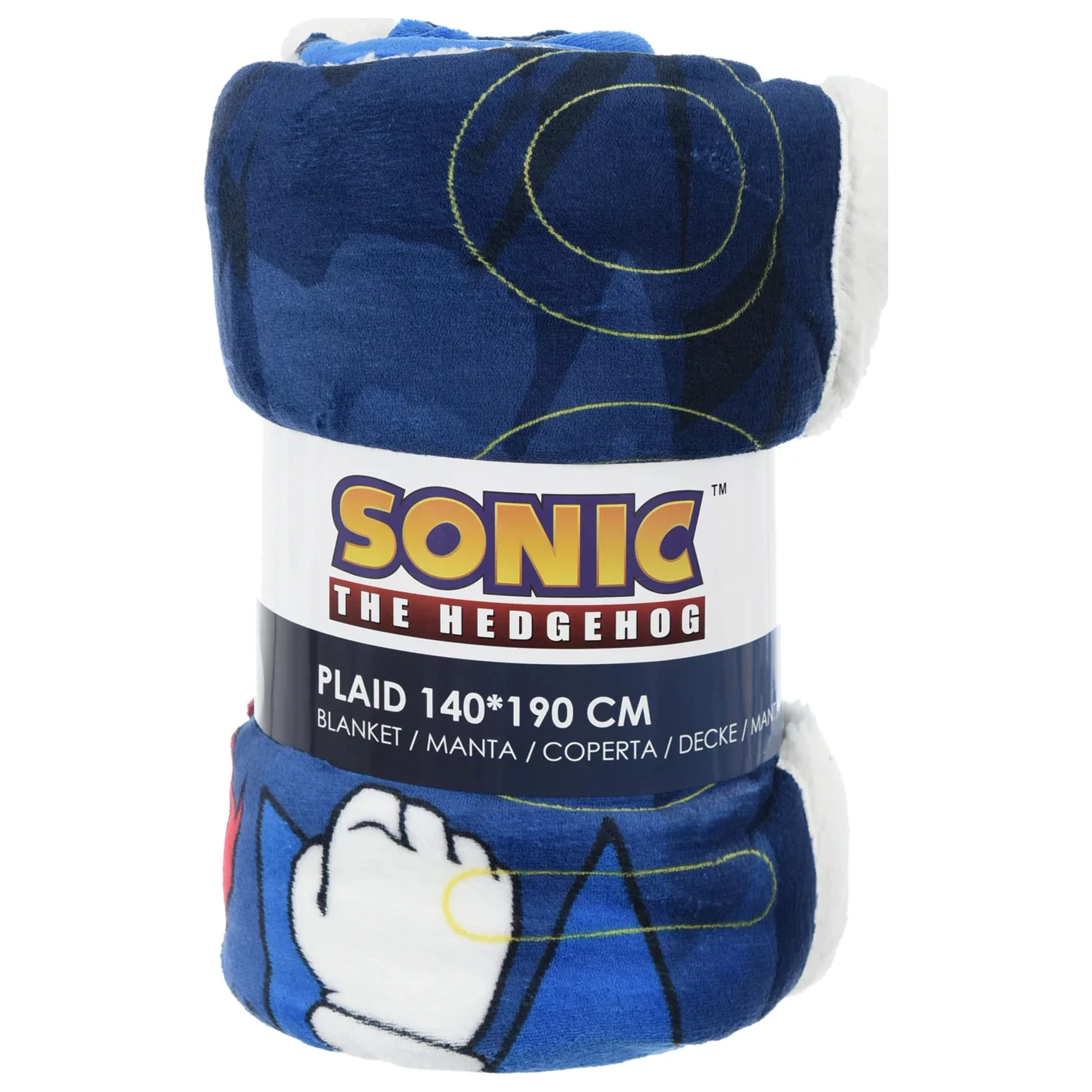 Sonic Unstoppable sherpa deka 140x190 cm fotografija proizvoda